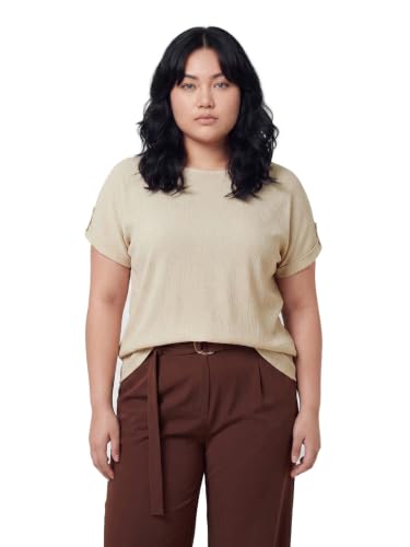 Max Women Textured Top (Beige_XS)
