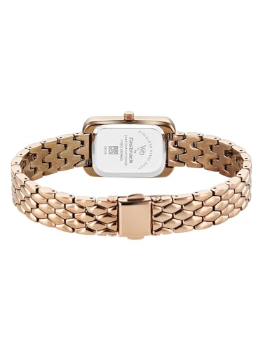 Fastrack Vyb Aurora with Quartz Analog Rose Gold Dial Rose Gold Alloy Strap Watch for Girls - FV60128WM02W