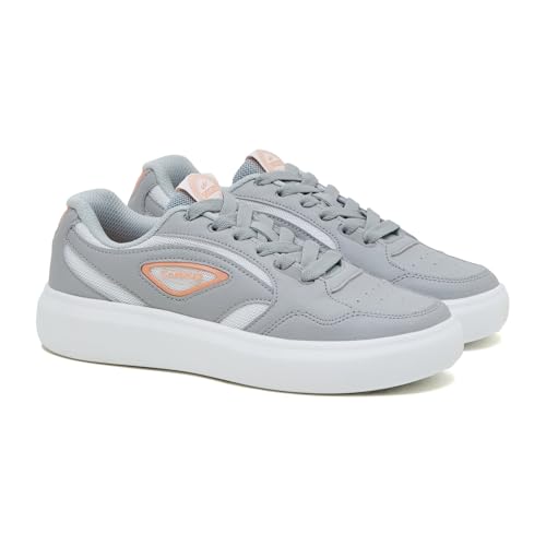 Campus Women's Mighty L.Gry/WHT Sneakers - 6UK/India 1 Pair