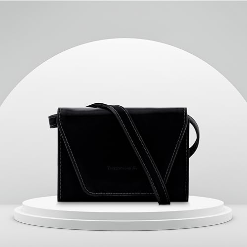 Fastrack Women Compact Clutch | Stylish Clutch Purse with Semi PU Belt | Lightweight, Durable & Trendy Wallet for Girls & Ladies | Perfect for Casual & Party Use