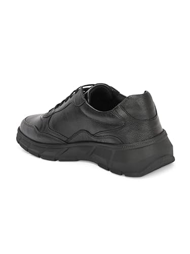 Delize Womens Black Derby Sneakers 90342-6