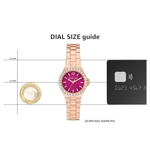 Michael Kors Analog Pink Dial Women's Stainless Steel Watch-Mk7396