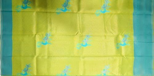 SREE KUMARAN Women's Kanchipuram Kubera Silk Pure Pattu Sarees – Deer Butta With Blouse (VSK161-8)