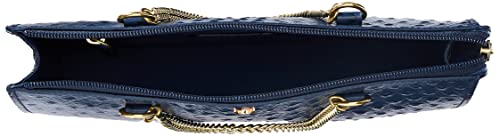 Hidesign Women Leather Clutch- Mn Blue