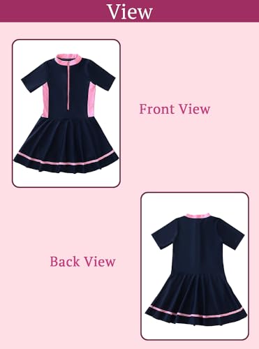 SYGA Cute Swimsuits for Little Princess Baby Girls M-Size Perfect for Girls Age 3-4 Years Old (DarkBlue)