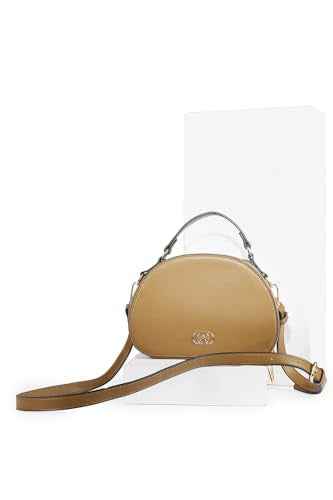 Allen Solly Women's Solid Sling Bag,Brown