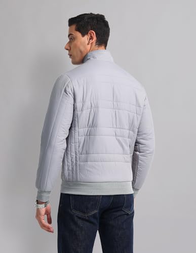 AD by Arvind Grey High Neck Reversible Jacket