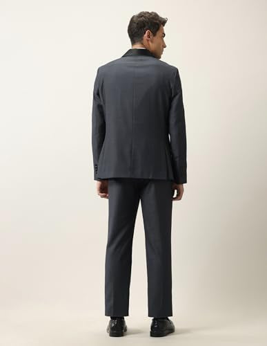 Arrow Men's Shawl Collar Tailored Fit Suit (ARAJSU5515_Grey_46)