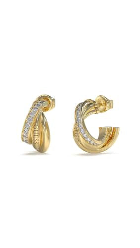 GUESS Perfect Gold-Plated Stainless Steel Earrings For Women | Hypoallergenic | Lightweight & Durable | Perfect For Gifting