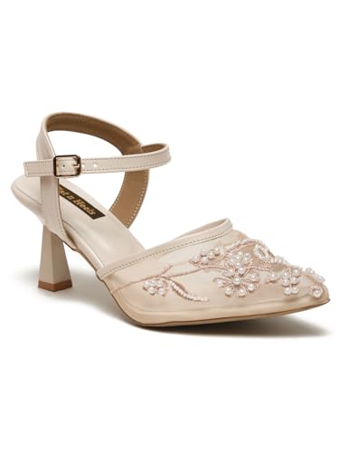 Flat n Heels Womens Beige Pumps FnH 1065-BG