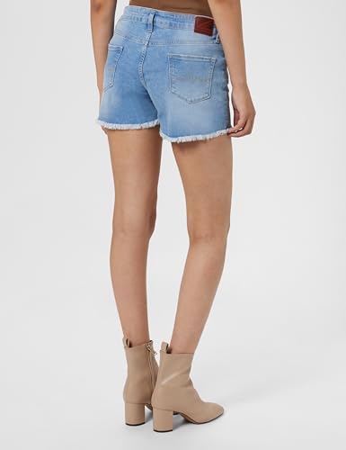Light Blue Siouxie Mid Rise Shorts