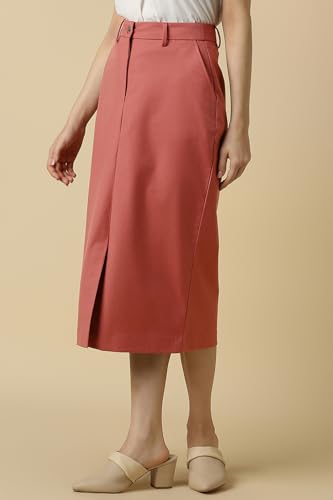 Women Pink Solid Formal Skirt