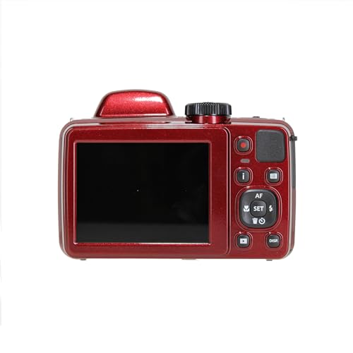 Kodak PIXPRO AZ425 20MP Vlogging Digital Camera (Red) 42X Optical Zoom, 24mm Wide Angle Lens Bundle with 64GB Memory Card + Vlogger Tripod + Bag + More Vlog Accessories