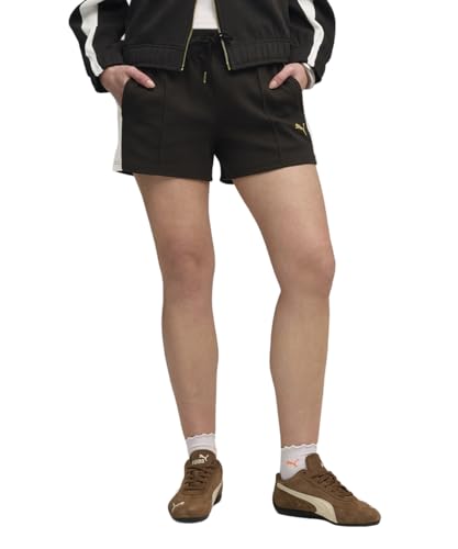 PUMA , Women, T7 Pintuck Shorts 4', Black, XL, (63213901)