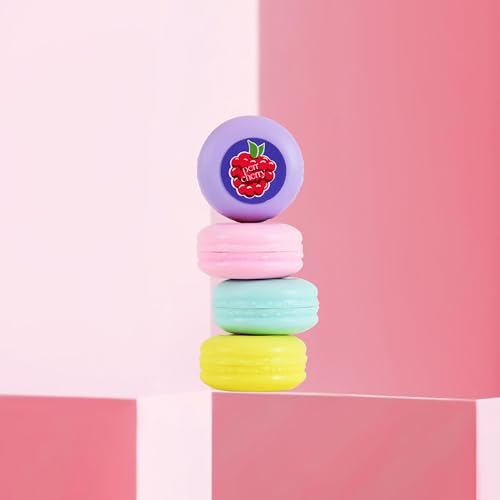 Perr Cherry Natural Lip and Cheek Tint Blush For Girls | Enriched with Vitamin E | 5g (Macaron Tint Combo, Pack of 4)
