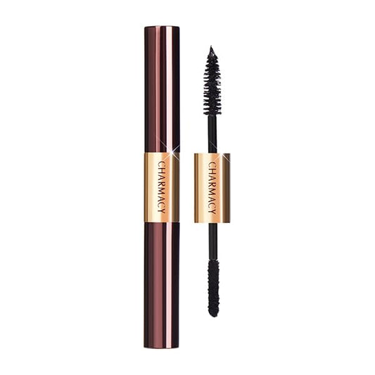 Charmacy Milano Power Lash Mascara, 5X Volume & Length, Lash Enhancing Fibres, Dual Side Mascara, Lightweight & Long Lasting Fiber Mascara, 4gms + 1gms