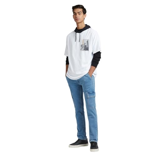Pepe Jeans Men's Oversized Fit T-Shirt (PM509910_White