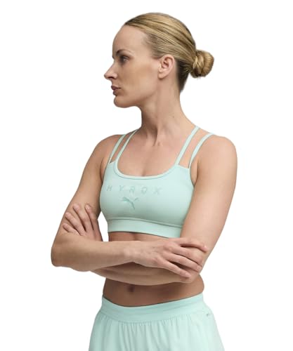 PUMA , Women, W HYROX MOVE STRAPPY BRA, Mint Melt, 2XL, (52716145)