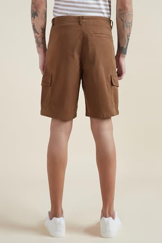 Allen Solly Men Brown Solid Shorts