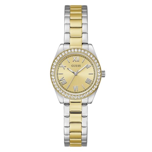 GUESS Mini Luna Champagne Round Dial Analog Women's Watch - GW0841L2