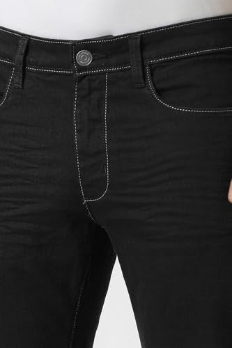 Van Heusen Men's Slim Jeans (VXDNCPOFP64610_Black