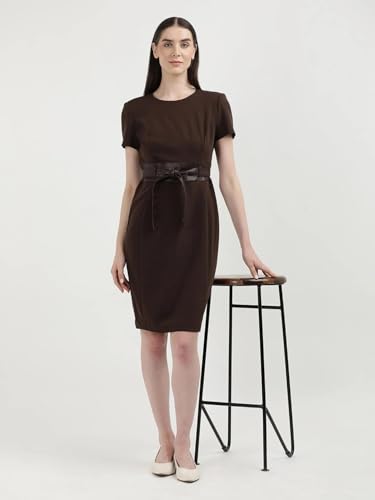 Calvin Klein Jeans Polyester Round Neck Sheath Dress