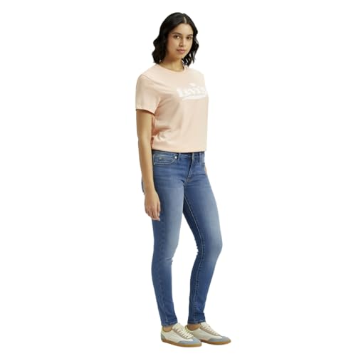 Levi's Women's Mid Rise 711 Skinny Fit Blue Jeans
