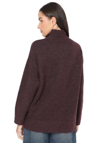 VERO MODA Womens Relaxed Fit Purple Sweater
