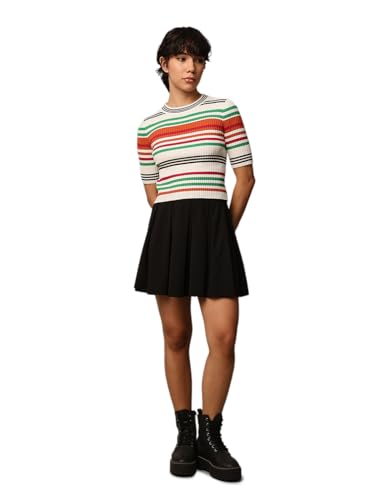 ONLY Women's Regular Fit Multicolor T-Shirt