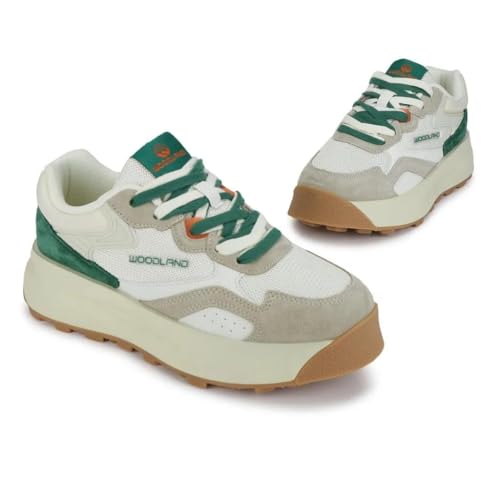 Woodland Women White/LGREY Sneakers