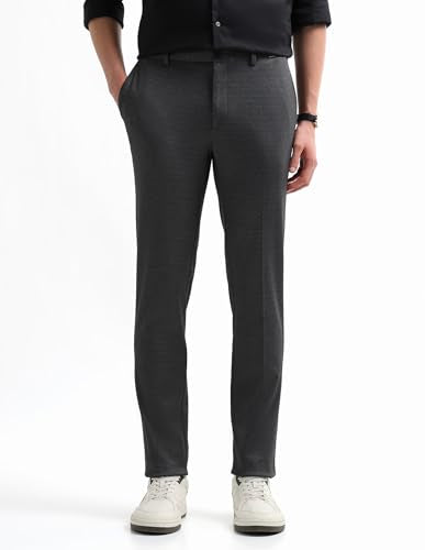 Super Slim Fit Textured Trousers