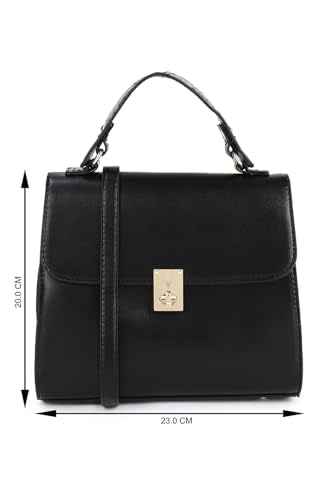 Allen Solly Women Black colour Hangbag_AHBGFRGBS02468 Size-23 * 13 * 20cm