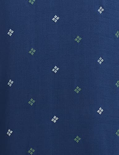 Max Women Printed Band Collar Kurta (DAWKSP22AL_Indigo_M)