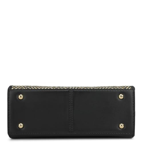 Da Milano Leather Tote Bag for Women - Black (LB-4387A-M)