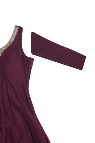 Soch Women's Chinon Gown (OWS5CD21742_Purple