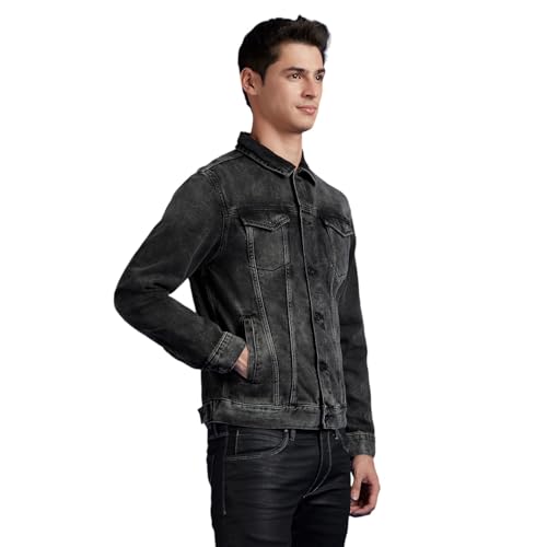 Pepe Jeans Men's Trench Coat (PM403091Q01_Black Used