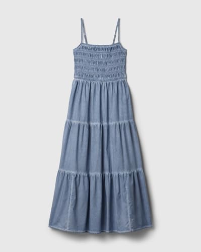 GAP Women's Cotton Fit and Flare Below The Knee Strappy Casual Dress