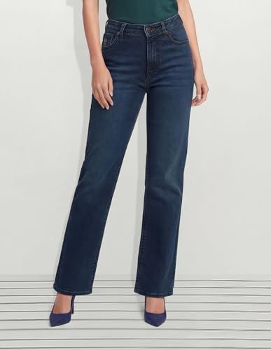 U.S. POLO ASSN. High Rise Straight Fit Jeans Dark Blue