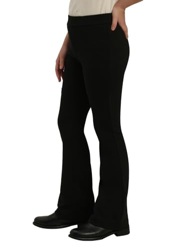 VERO MODA Girl Mid Rise Wide Leg Black Pants