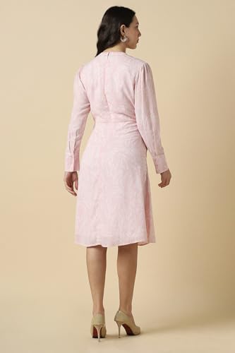 Women Pink Print Casual Dress