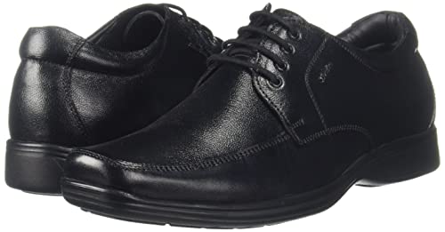 Bata Mens Flat Uniform Dress Shoe, Black, 7 UK