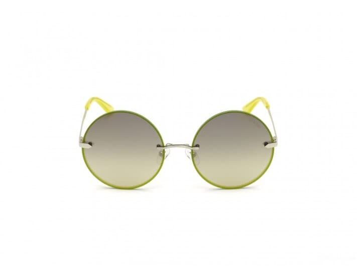 GUESS Gradient Round Women Sunglasses - (GU7643 10Q 61 S |61| Green Color Lens)