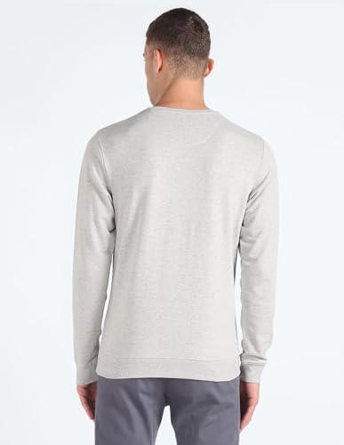 Brand Print Heathered Sweatshirt