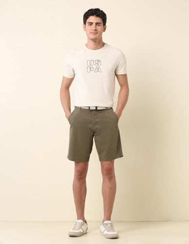 U.S. POLO ASSN. Men's Chino Shorts (USSRT1909_Brown