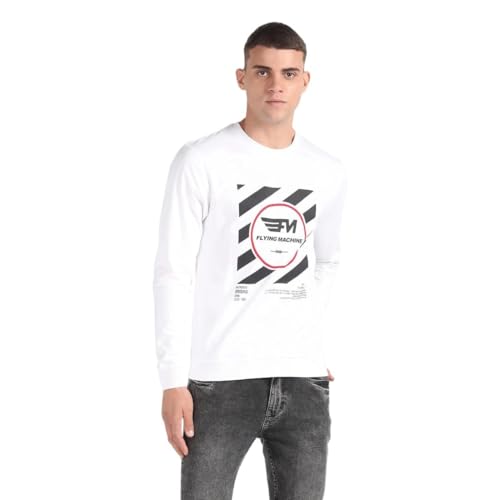 Crew Neck Brand Print Sweatshirt