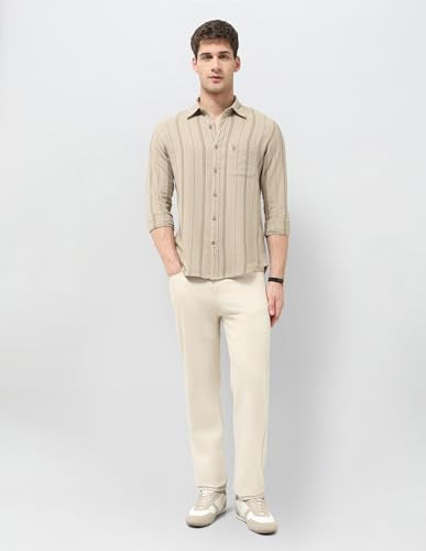 U.S. Polo Assn. Denim Co. Men's Vertical Striped Regular Fit Shirt