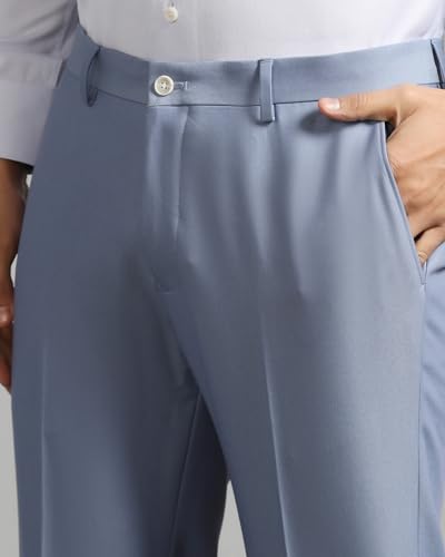blackberrys 3 Piece Slim FIT Solid Suits Light Blue