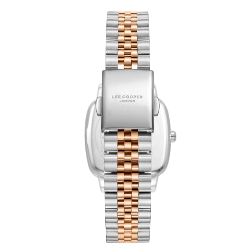 Lee Cooper Date Indicator Silver Square Dial Women's Watch - LC08307.530