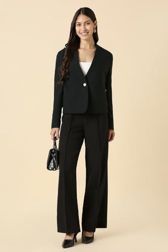 Allen Solly Women's Blazer (AHBZWRGPT92275_Navy