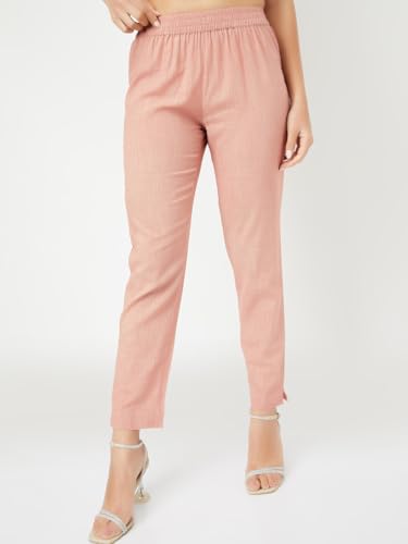 Max Women's Cotton Blend Kurta Set (CTKST54046_Brown